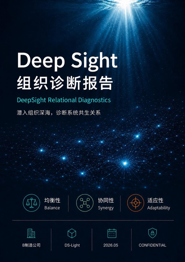 DeepSight 组织诊断报告封面